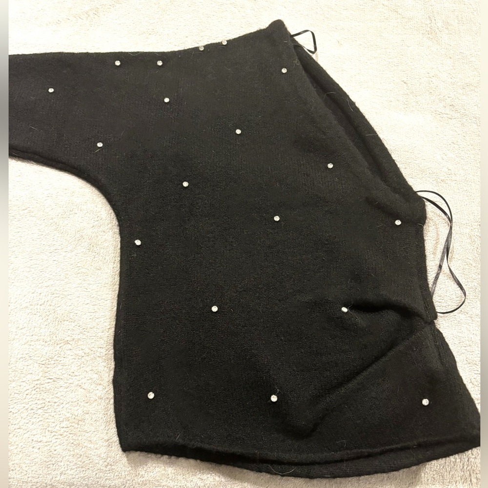 Astr Black Off-the-Shoulder Sweater